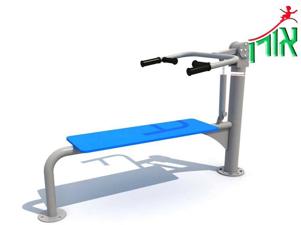 Hydraulic fitness device - chest press couch - אורן מתקני משחקים בע''מ