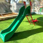 מתקן חצר לגני ילדים - סולם ומגלשה