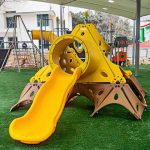 מתקני טיפוס לילדים - מתקן טיפוס פירמידת מנהרות