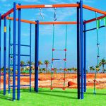 מתקן ספורט משושה כושר ממתכת