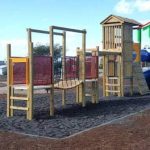 מתקן משחקים מעץ - ארז