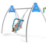 נדנדת קשת עם מושב קן לציפור לנכים