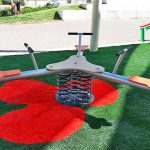 עלה ורד קפיצי לשלושה