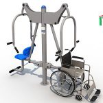 מתקן כושר ציבורי לנכים - דחיקה - זוגי