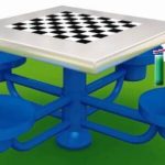 ציוד ספורט לפארקים - שולחן דמקה שחמט