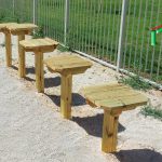 מתקן לכלבים - משטחי קפיצה מדורגים מעץ