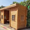 Bus stations - a closed bus station with wooden windows - Image 2