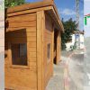 Bus stations - a closed bus station with wooden windows - Image 3