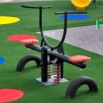 נדנדת עלה ורד קפיצי בעמידה