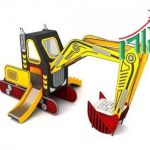 מתקן הגאים - טרקטור ממתכת ופלסטיק