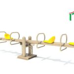 נדנדת עלה ורד קפיצי 4 מושבים