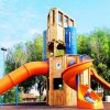 מתקן משחקים מעץ - חרוב