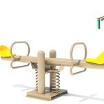 נדנדת עלה ורד קפיצי 2 מושבים