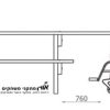 A wooden picnic table for the disabled - Image 2