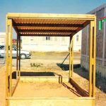 הצללה לגן ילדים - סככה עם גג איסכורית 3 על 3