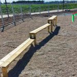 מתקן לכלבים - קורות הליכה מעץ