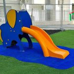 מדרגות ומגלשה לפעוטות פיל