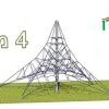⁦מתקן שעשועים וספורט - פירמידת חבלים 4 מ'⁩ – תמונה ⁦3⁩