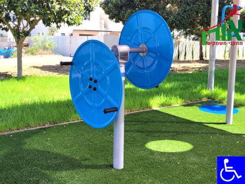 מתקן כושר ציבורי לנכים – מתקן אימון כתפיים – LA-1418SHW