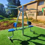 מתקן כושר ציבורי משיכה זוגי