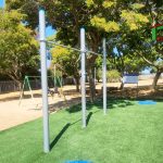 מתקן כושר ציבורי מתח 2 גבהים – LA-BLO-041 - מבט מהצד