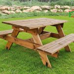 שולחנות פיקניק ושולחנות גן - שולחן פיקניק מעץ – 1805