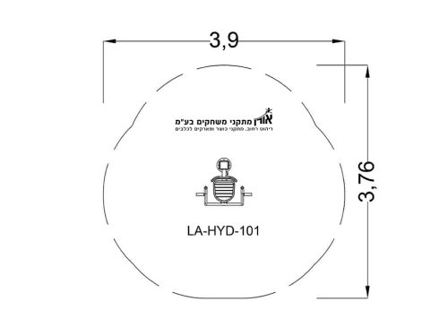 שרטוט מתקן כושר הידראולי - דחיקת חזה - LA-HYD-101