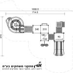 שרטוט מתקן משולב לילדים - חרמון - 8015