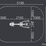 מתקן כושר משקולות חוץ - יד אחורית - שרטוט