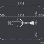 מתקן כושר משקולות חוץ - לחיצה בשיפוע שלילי - שרטוט