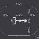 מתקן כושר משקולות חוץ - ספת בטן - שרטוט