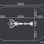מתקן כושר משקולות חוץ - פולי עליון - שרטוט