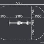 מתקן כושר משקולות חוץ - פשיטת מרפקים - שרטוט