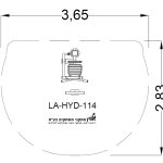 מתקן כושר הידראולי – אימון בטן - LA-HYD-114 - שרטוט