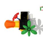 מתקן משחקים לגני ילדים - צ'יק צ'אק מיני מגדל 1 - NAT-052 MINI C - הדמייה - מבט על