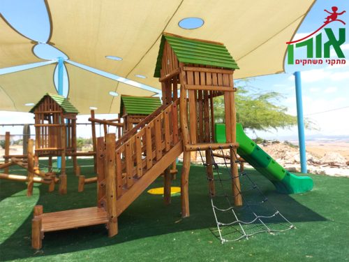 מתקן משחקים מעץ רוביניה - שומר היער - JS-001