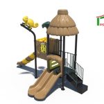 מתקן שעשועים לילדים ממתכת - אביב גבוה - H -99029 - הדמייה