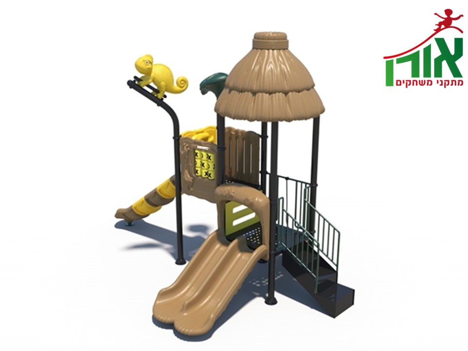 מתקן שעשועים לילדים ממתכת - אביב גבוה - H -99029 - הדמייה