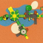 מתקן שעשועים ממתכת – ספארי - 99024 - הדמייה - מבט על