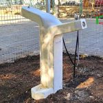 ברזיית 2 גבהים צרה עם שוקת לפארק כלבים - 2561