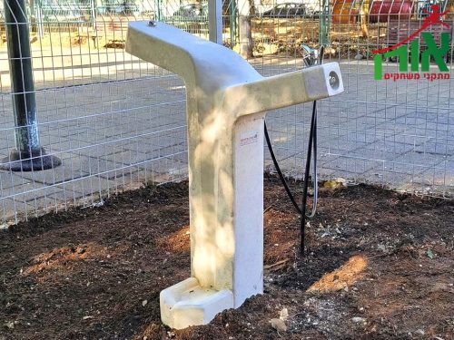 ברזיית 2 גבהים צרה עם שוקת לפארק כלבים - 2561