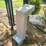 ריהוט לפארק כלבים – ברזייה מרובעת עם שוקת לפארק כלבים - 2560 - תמונה נוספת